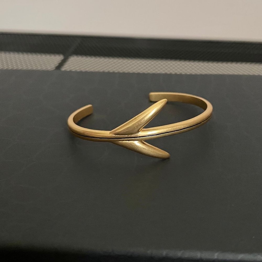 Madewell Arrow Cuff Bracelet in Brass